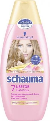 Schauma шампунь для волос женский 380мл 7 Цветов