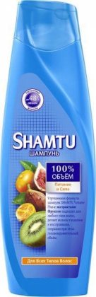 Shamtu шампунь для волос женский 360мл Питание и Сила с экстрактами фруктов