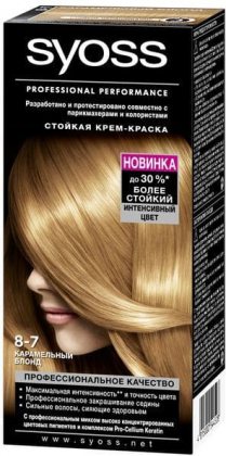 Syoss Color краска для волос 8-7 Карамельный Блонд