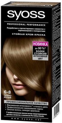 Syoss Color краска для волос 6-8 Темно-русый