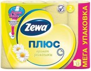 Купить Zewa Plus туалетная бумага двухслойная 12шт Ромашка