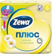 Купить Zewa Plus туалетная бумага двухслойная 4шт Ромашка