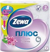 Купить Zewa Plus туалетная бумага двухслойная 4шт Сирень
